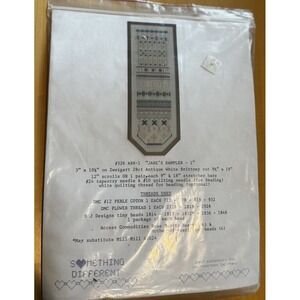 Sampler RARE Vintage Cross Stitch KIT – COMPLETE‎ Set Handmade DIY Needlecraft